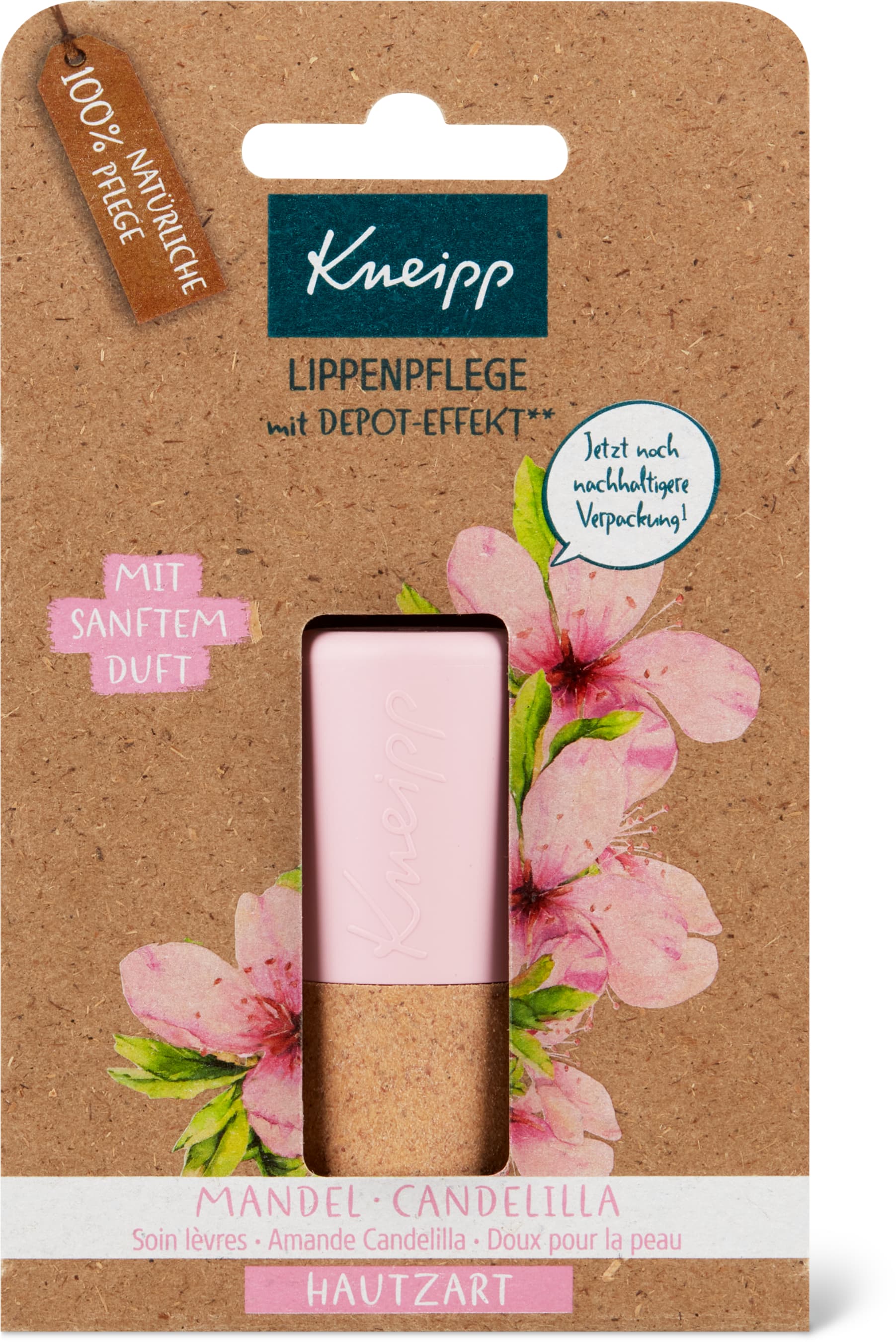 Kneipp Lippenpflege Hautzart Mandel und Candelilla 4.7g